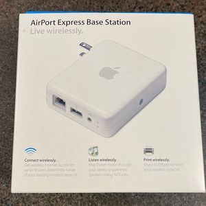 Airport Express Base Station with AirTunes Max & PC.